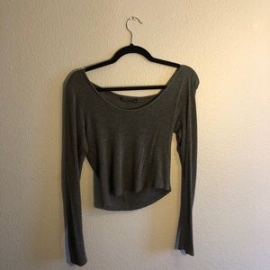 Brandy Melville long sleeve crop shirt